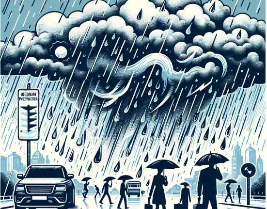 Avertizarea meteorologica este pentru precipitatii moderate