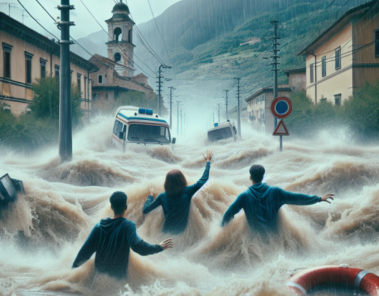 Trei tineri din Romania luati de inundatii in Italia