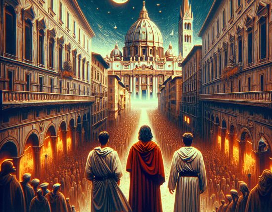 Ultima imagine cu cei trei romani in Italia