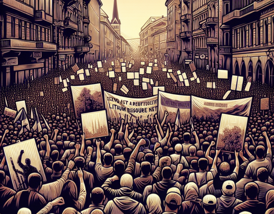 Protest masiv impotriva exploatarii litiului in Serbia Cetatenii isi impartasesc ingrijorarile