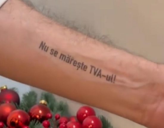 Ciolacu si a tatuat Nu se mareste TVA ul pe mana