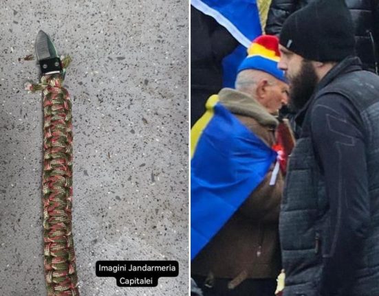 Polonezul instigator prins cu cutit la protest a fost retinut Ce a spus flancat de mascati