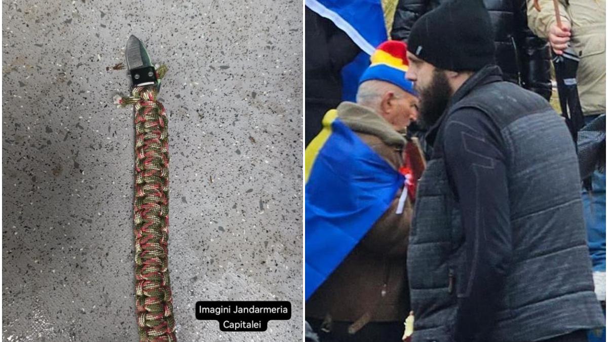 Polonezul instigator prins cu cutit la protest a fost retinut Ce a spus flancat de mascati