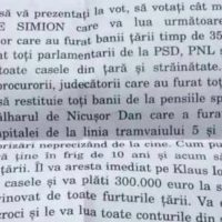 In Sibiu scrisori solicita votul pentru Simion