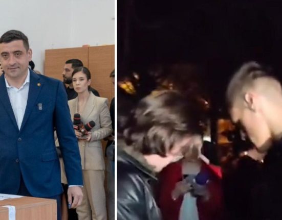 Scandal in fata sediului AUR Un tanar aproape linsat de sustinatorii lui George Simion