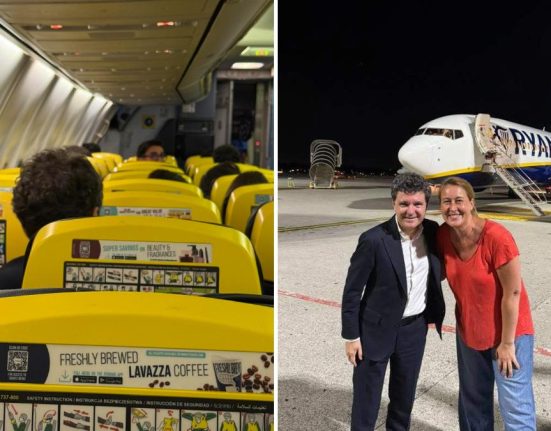 Imagini inedite cu Presedintele Nicusor Dan intr un avion low cost