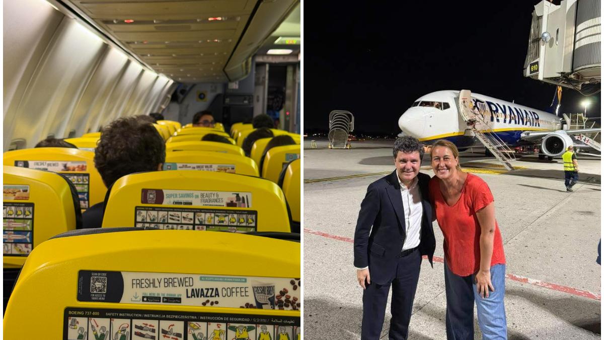 Imagini inedite cu Presedintele Nicusor Dan intr un avion low cost