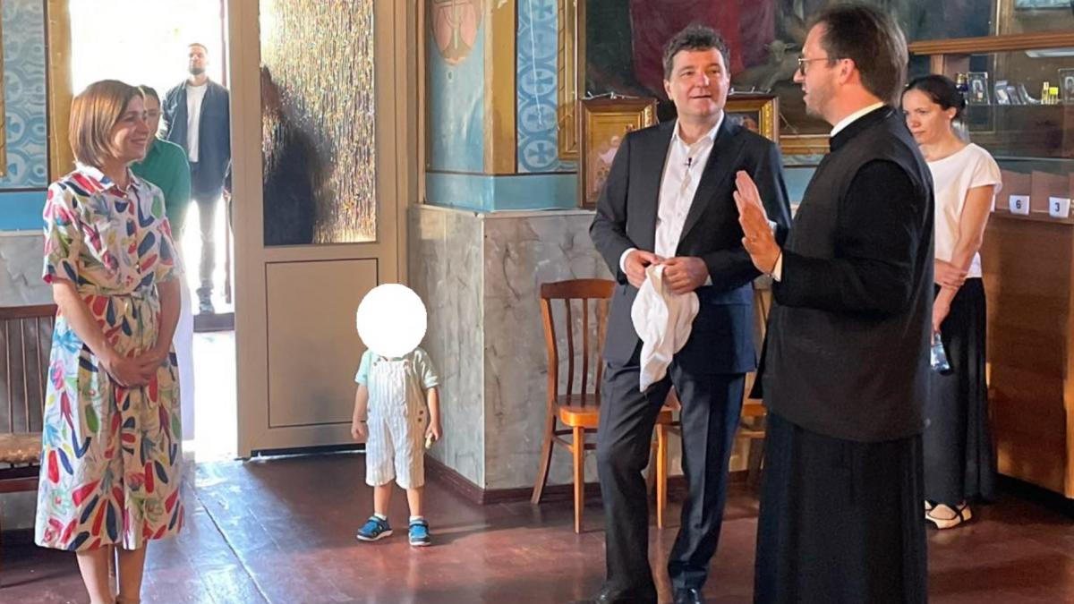 Nicusor Dan si Maia Sandu au vizitat o biserica si un centru social