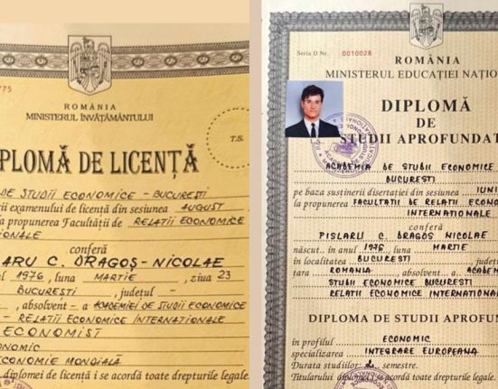 Dragos Pislaru a postat diplomele pe Facebook
