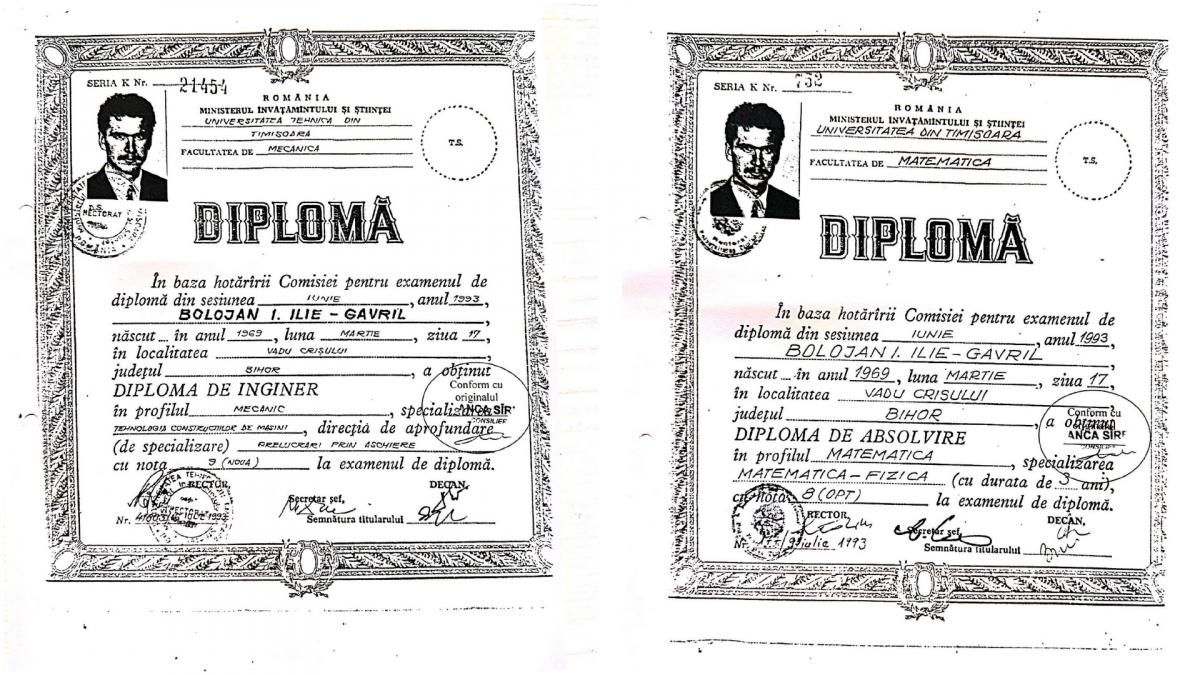Ilie Bolojan a postat diplomele pe Facebook
