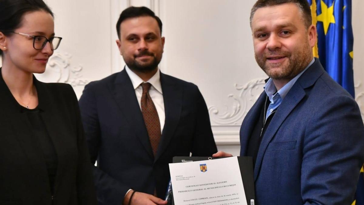 Ciprian Ciucu a primit certificatul de ales de la Biroul Electoral