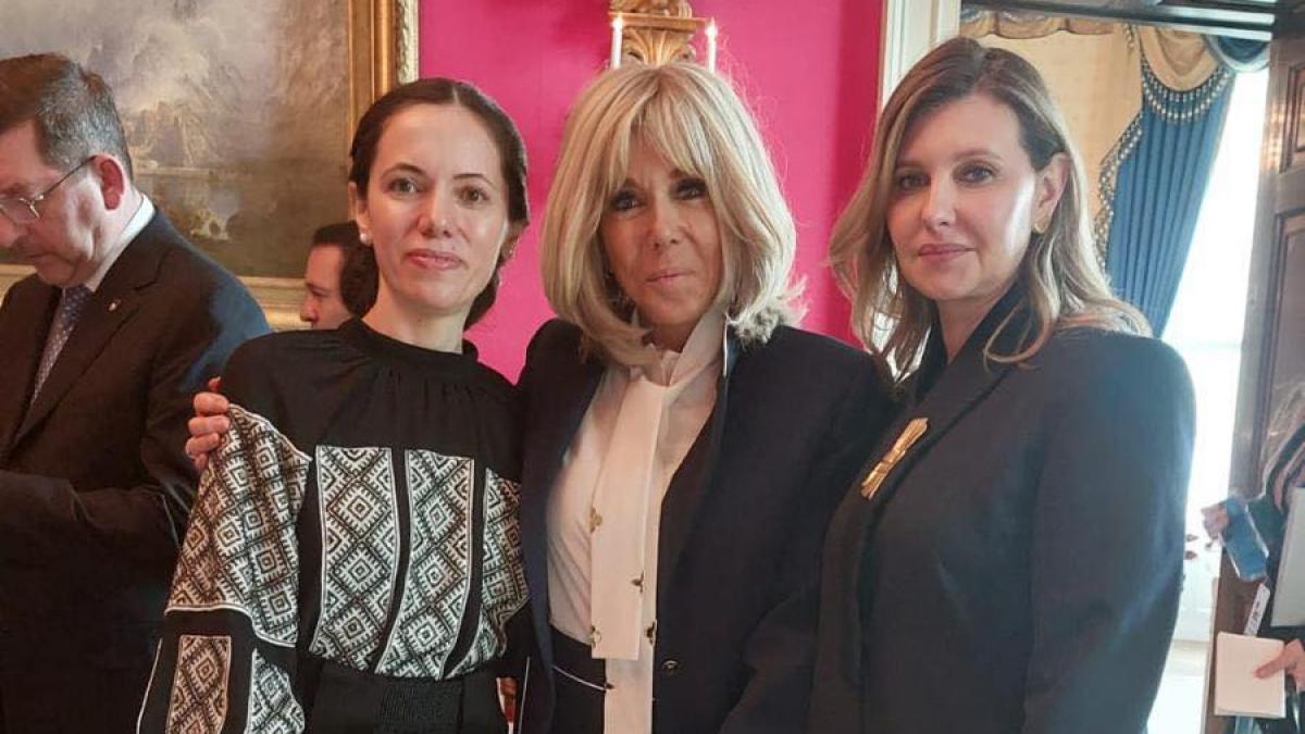 Mirabela Gradinariu impreuna cu Brigitte Macron si Olena Zelenska la Casa Alba 1