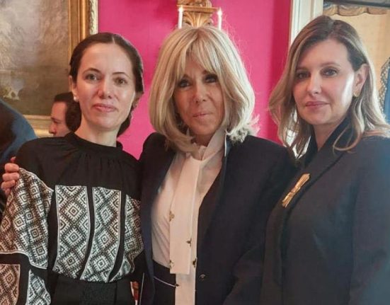 Mirabela Gradinariu impreuna cu Brigitte Macron si Olena Zelenska la Casa Alba