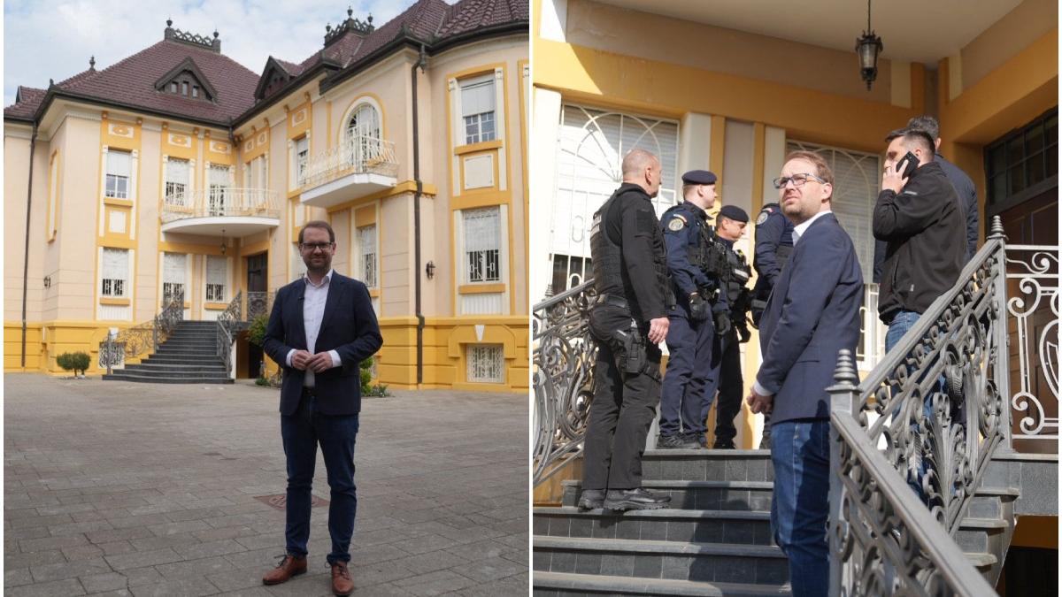 Dominic Fritz a patruns impreuna cu jandarmii intr o vila din Timisora ocupata ilegal de clanul Momita Vila