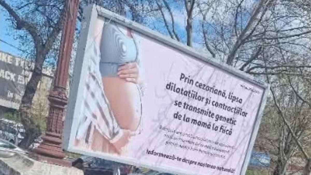 panouri cu informatii eronate despre cezariana in bucuresti usr doreste ca reclamele cu sfaturi