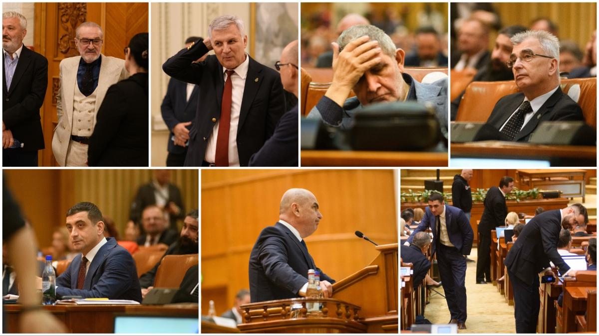 Imagini din spatele scenei din Parlament de la votul motiunii impotriva Guvernului Bolojan Ce nu sa vazut la